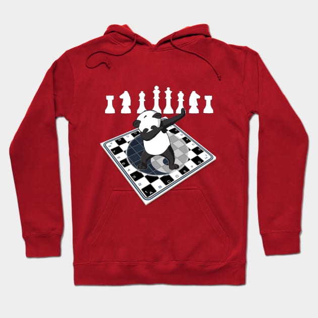 Chess Board Panda for Kids Hoodie by outrigger